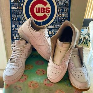 Lot of 2 Pair of Nike Air Force 1 SZ13 Low White Gum #DJ2739-100